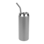 20 Oz. Can Shaped Stainless Steel Tumbler - Gray