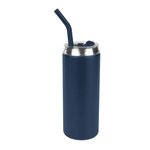 20 Oz. Can Shaped Stainless Steel Tumbler - Navy