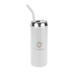 20 Oz. Can Shaped Stainless Steel Tumbler - White