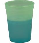20 oz. Cool Color Changing Cup - Green to Blue