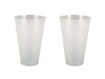 20 oz. Frost-Flex Reusable, Unbreakable Plastic Stadium Cup - Frosted
