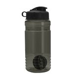 20 oz. Groove Shaker Bottle - Flip Lid - Transparent Smoke