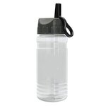 20 oz. Groove Sports Bottle - Ring Straw Lid - Clear
