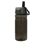 20 oz. Groove Sports Bottle - Ring Straw Lid - Transparent Smoke