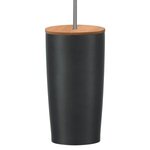 20 OZ. HIMALAYAN TUMBLER WITH BAMBOO LID - Matte Black