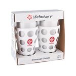 Buy 20 oz. lifefactory(R) Beverage Glass with Silicone Sleeve 2 Pack