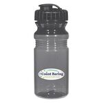 20 Oz. Poly-Clear™ Fitness Bottle With Super Sipper Lid - Translucent Charcoal