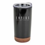 Buy 20 oz. Stainless Steel PP Cork Base Tumbler with Clear Lid
