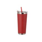 20 oz. Stainless Steel Tumbler with Straw -  