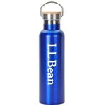 20 oz. Stainless Steel Water Bottle with Screw-on Bamboo Lid -  