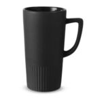 20 oz. Texture Base Ceramic Mug - Black