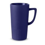 20 oz. Texture Base Ceramic Mug - Blue-cobalt