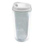 20 oz. Transparent Tumbler - Auto Sip Lid - Clear