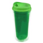 20 oz. Transparent Tumbler - Auto Sip Lid - Green