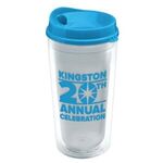 20 oz. Transparent Tumbler - Auto Sip Lid - Transparent Blue