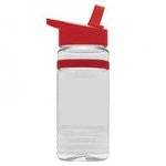 20 oz. Tritan Stripe - Flip Straw Lid - Digital - Clear