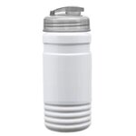 20 oz. UpCycle RPET Bottle USA Flip Top Lid - Digital - Eco White