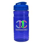 20 oz. UpCycle rPET Bottle USA Flip Top Lid - Digital - T. Blue