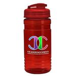 20 oz. UpCycle rPET Bottle USA Flip Top Lid - Digital - T. Red