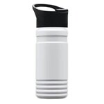 20 oz. UpCycle rPET Bottle With Pop Up Sip Lid - Digital - Eco White