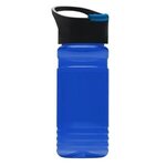 20 oz. UpCycle rPET Bottle With Pop Up Sip Lid - Digital - T. Blue