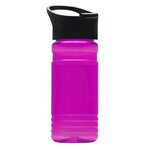 20 oz. UpCycle rPET Bottle With Pop Up Sip Lid - Digital - T. Fuchsia