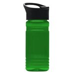 20 oz. UpCycle rPET Bottle With Pop Up Sip Lid - Digital - T. Green