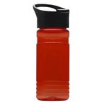 20 oz. UpCycle rPET Bottle With Pop Up Sip Lid - Digital - T. Red