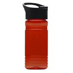 20 oz. UpCycle rPET Bottle With Pop Up Sip Lid - Digital - T. Red