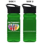 20 oz. UpCycle rPET Bottle With Pop Up Sip Lid - Digital -  