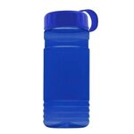 20 oz. UpCycle RPET Bottle With Tethered Lid - Transparent Blue