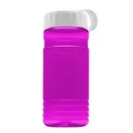 20 oz. UpCycle RPET Bottle With Tethered Lid - Transparent Hot Pink