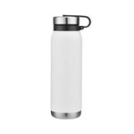 20 Oz. Vacuum Water Bottle with Removable SS Lid - White