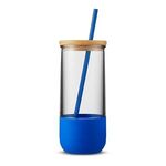 20 oz. Vivify Straw Tumbler with Silicone Grip - Blue-reflex