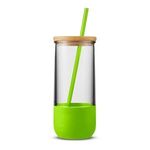 20 oz. Vivify Straw Tumbler with Silicone Grip - Green-lime
