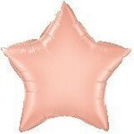 20" Star 2-Color Spot Print Microfoil Balloon - Rose Gold