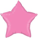 20" Star 2-Color Spot Print Microfoil Balloon - Rose