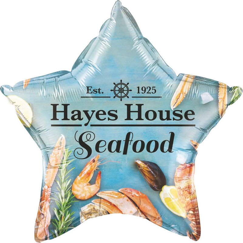 Main Product Image for 20" Star 4 & 5-Color or Process Print Microfoil Balloon