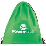 20"w x 17"h Drawstring Backpack - Kelly Green