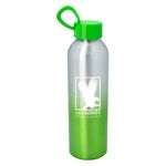 21 Oz. Aluminum Chroma Bottle - Silver With Lime