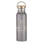 21 Oz. Full Laser Tipton Stainless Steel Bottle With Bamb... - Graphite