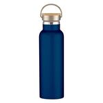 21 Oz. Full Laser Tipton Stainless Steel Bottle With Bamb... - Navy Blue