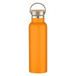 21 Oz. Full Laser Tipton Stainless Steel Bottle With Bamb... - Orange