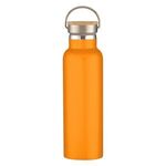 21 Oz. Full Laser Tipton Stainless Steel Bottle With Bamb... - Orange