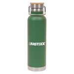 Buy 22 Oz Double Wall Stainless Steel Bottle &Bamboo Lid