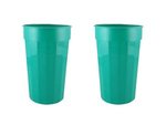 22 oz. Fluted Stadium Plastic Cup - Kelly Green