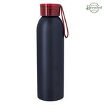 22 Oz. Full Color Darby Aluminum Bottle - Red Lid