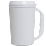 22 oz. Insulated Travel Mug - White-white
