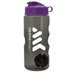 22 Oz. Mini Shaker Bottle with Flip Lid - Smoke