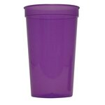 22 oz. Smooth Color Translucent Stadium Cup - Purple